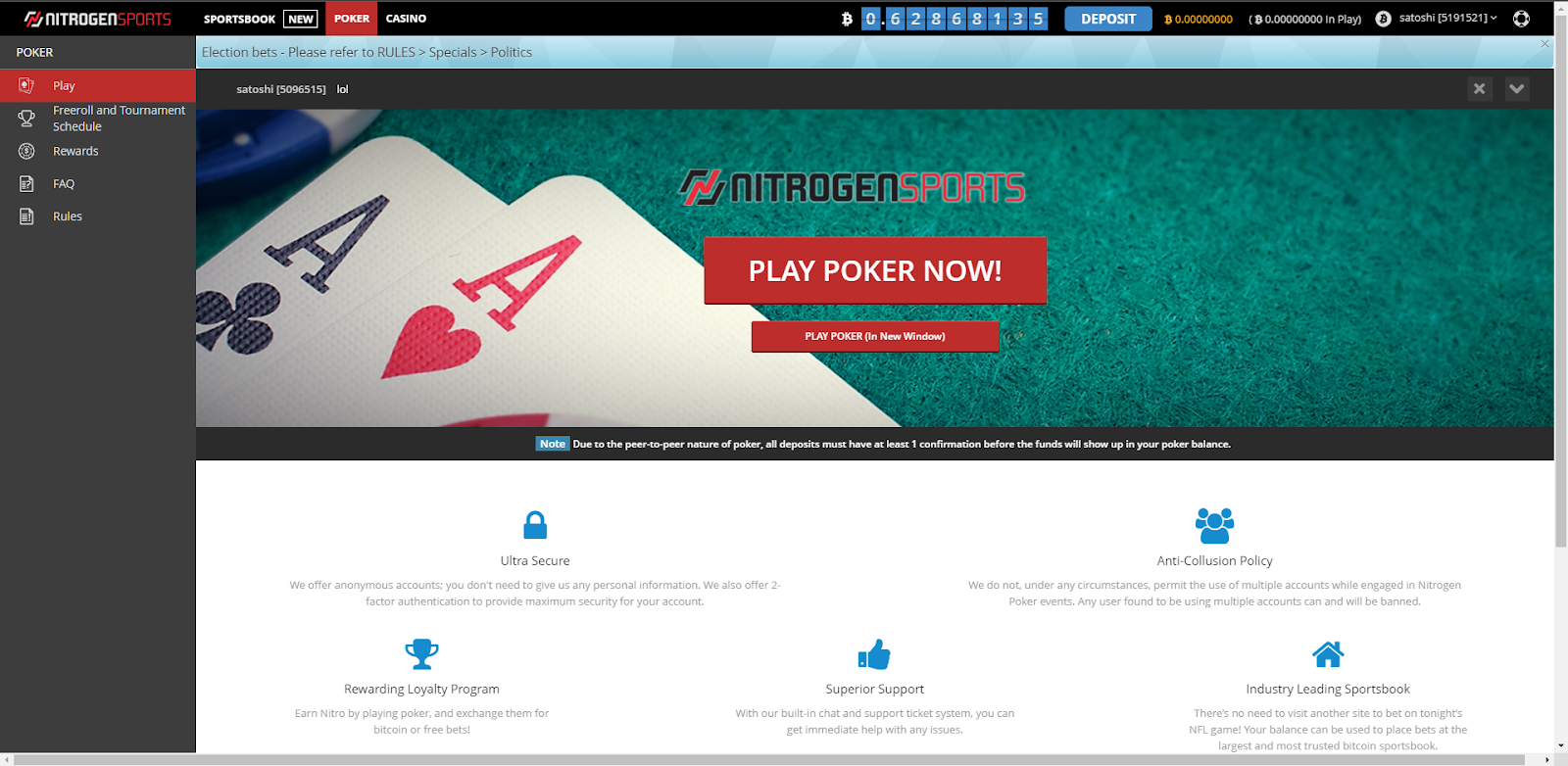 Nitrogen Sport Poker