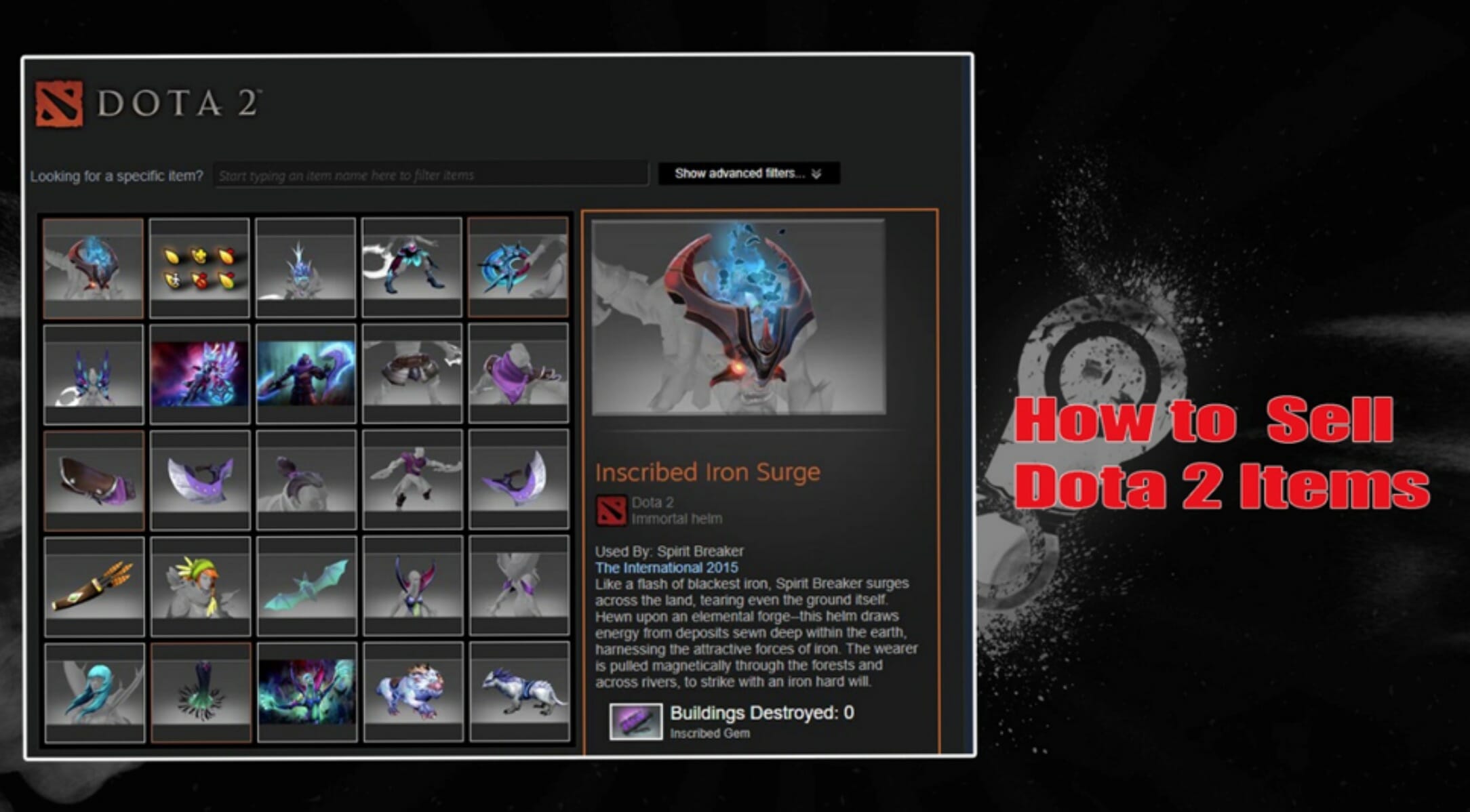 How to Sell Dota 2 Items